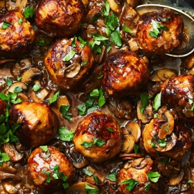 Marsala Chicken Meatballs