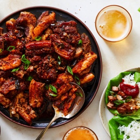 Pressure Cooker Korean Soy-Glazed Pork Belly