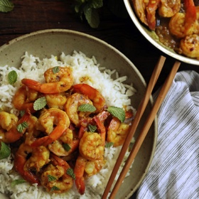 Shrimp in Yellow Curry