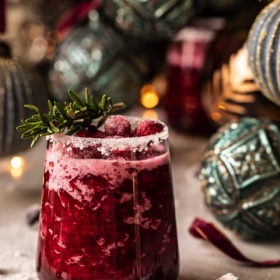 Frosted Mistletoe Margarita.