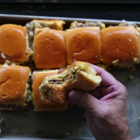 Beef Sliders with Griddled Onions