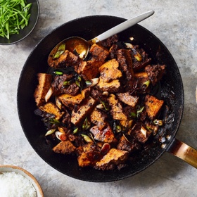 Glazed Tofu with Chile and Star Anise