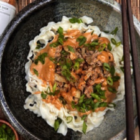 Ground Lamb Noodles