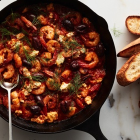 Shrimp Saganaki