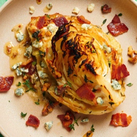 Charred Cabbage Skillet Gratin