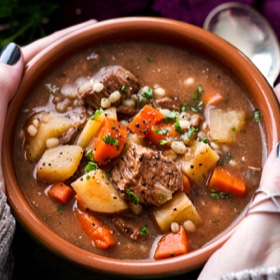 Crockpot Beef Barley Soup