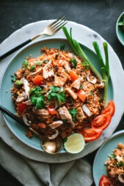 Tom Yum Fried Rice Using Turkey Meat