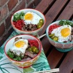 Skirt Steak and Caramelized Onion Rice Bowls