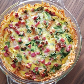Shredded Potato Quiche