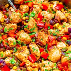 15-Minute Southwestern Chicken and Black Bean Skillet