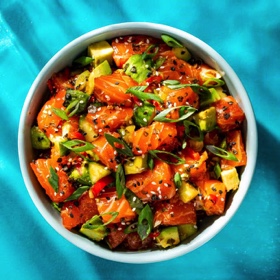 Salmon Teriyaki Poke