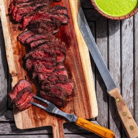 Grilled Tri-Tip with Cilantro-Lime Sauce