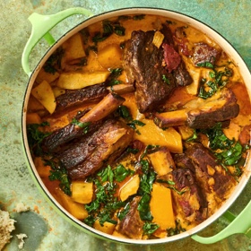 Eintopf (Braised Short Ribs with Fennel, Squash and Sweet Potato)
