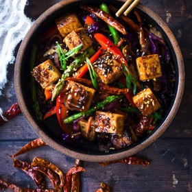 Szechuan Tofu and Veggies