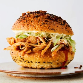 Slow-Cooker Hot-Honey Chicken Sandwiches