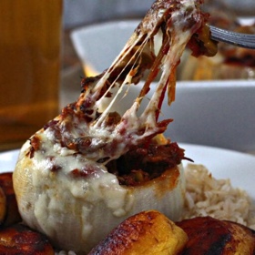 Ropa Vieja Stuffed Onion