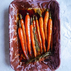 Sweet & Buttery Balsamic Roasted Carrots
