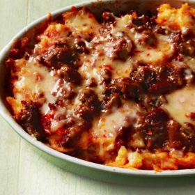 Chorizo and Polenta Lasagna