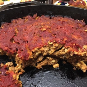 Ethan's Hungry Man's Cast Iron Meatloaf