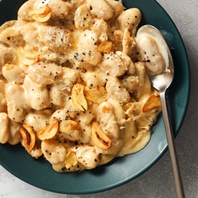 Garlicky Alfredo Beans