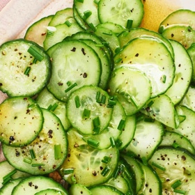 The Easiest Tangy Cucumber Salad
