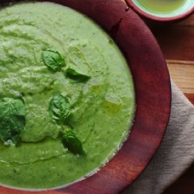 Easy, Summery Zucchini-Basil Soup