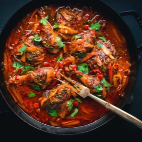 Poul Nan Sos (Haitian Chicken in Sauce)