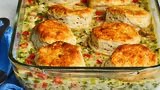 Mom's Fabulous Chicken Pot Pie with Biscuit Crust