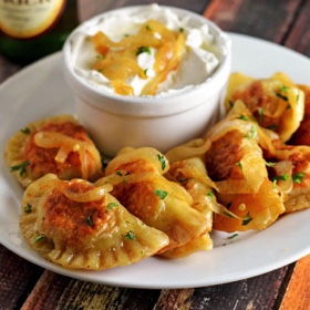 Philly Cheesesteak Pierogi