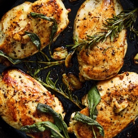 Butter-Basted Chicken Breasts