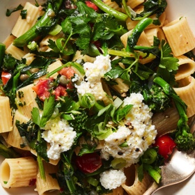 Pasta with Garlicky Anchovies and Broccoli Rabe
