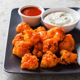 Vegan Buffalo Cauliflower Bites