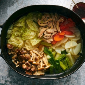 Chicken and Vegetable Donabe