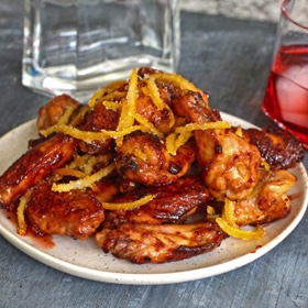Negroni Glazed Wings