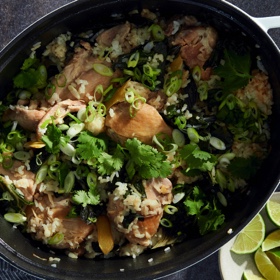 One-Pot Chicken and Rice with Ginger
