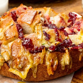 Cranberry Brie Pull-Apart Bread