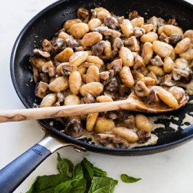 Creamy Gnocchi with Mushrooms