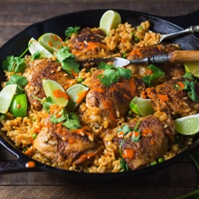 CHEEKY NANDO’S! ONE-PAN PERI PERI CHICKEN AND RICE