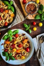 Cherry Tomato & Basil Pasta (Vegan & Oil-Free!)