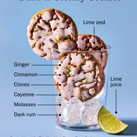 Dark & Stormy cookies