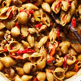 Sausage and Peppers One-Pot Pasta