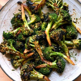 Grilled Broccoli with Soy Sauce, Maple Syrup and Balsamic Vinegar Recipe