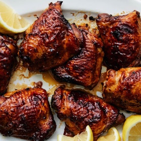 Honey-And-Soy-Glazed Chicken Thighs