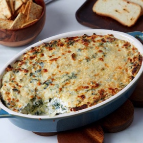 The Best Spinach Artichoke Dip