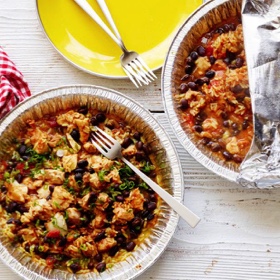 Healthy Grilled Chicken-And-Rice Foil Packs