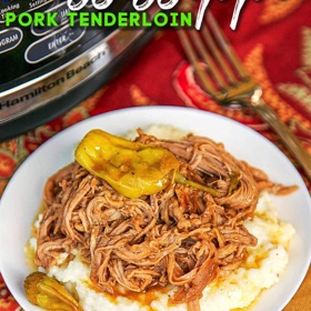 Slow Cooker Mississippi Pork Tenderloin