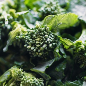 Sweet Potato Gnocchi with Broccoli Rabe and Garlic Sage Butter Sauce