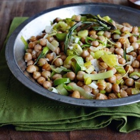 Chickpeas with Leeks and Lemon