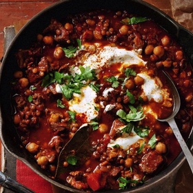 Harira (Moroccan Lamb, Tomato and Lentil Soup)