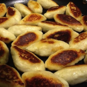 Schupfnudeln (German Fried Potato Dumplings)